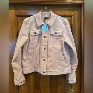 Women's Light Pink Corduroy Jean Jacket